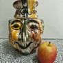 Vintage Barn Pottery Man's Head flour jar from Devon Pottery 1950s Image 4