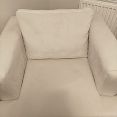 Brand New Cream Velvet Accent Armchair Direct from Showhouse