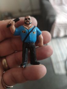 Rare Vintage WWF Big Boss Man Wrestler Toy Mini Figure PVC Bootleg KO 1990s