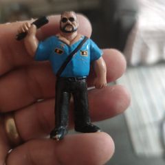 Rare Vintage WWF Big Boss Man Wrestler Toy Mini Figure PVC Bootleg KO 1990s