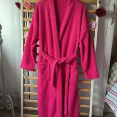 dressing gown robe cerise teddy fleece Bnwt medium