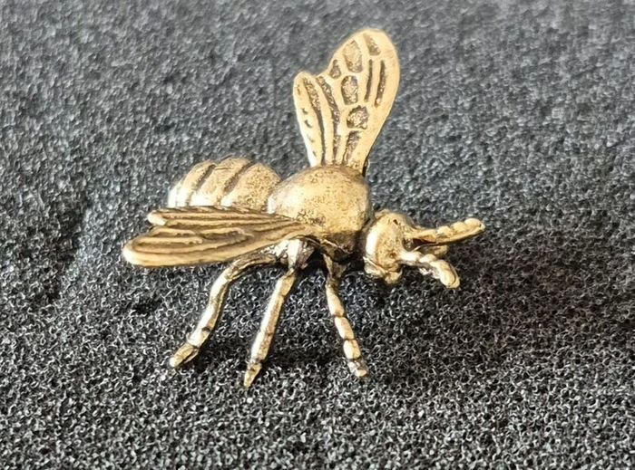 3 brass Insects, Solid brass.