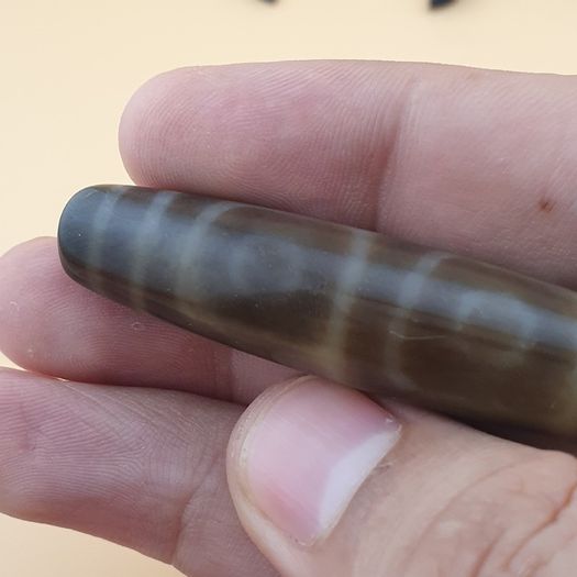 Vintage Himalayan Tibetan 4 Eyes Agate Dzi Bead Amulet