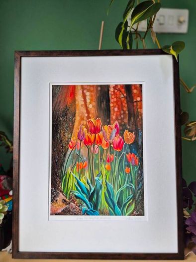 Where the hedgehog dreamed | FineArt Print | Framed