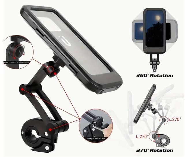 Waterproof And Anti-fog Mobile Phone Holder For Bicycle