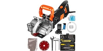 Electric Wall Chaser 4KW 4.8KW Seamless Groove Cutting Machine 133mm Steel Concrete Circular Saw Slotting Tool Set