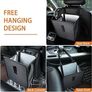 Car Rubbish Bin Hanging Auto Trash Bag Litter Container Water Resistant Leak Proof Collapsible Garbage Organiser, 6.5Ltr Capacity Black Image 5