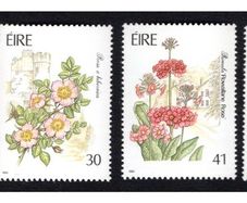 1990 Ireland Fauna & Flora Garden Flowers Commemorative Stamps Mint Never Hinged (MNH)
