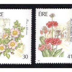 1990 Ireland Fauna & Flora Garden Flowers Commemorative Stamps Mint Never Hinged (MNH)