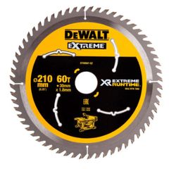 Dewalt Dt99567-qz Xr Flexvolt Extreme Runtime 210mm X 30mm X 60t Table Saw Blade