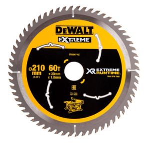 Dewalt Dt99567-qz Xr Flexvolt Extreme Runtime 210mm X 30mm X 60t Table Saw Blade