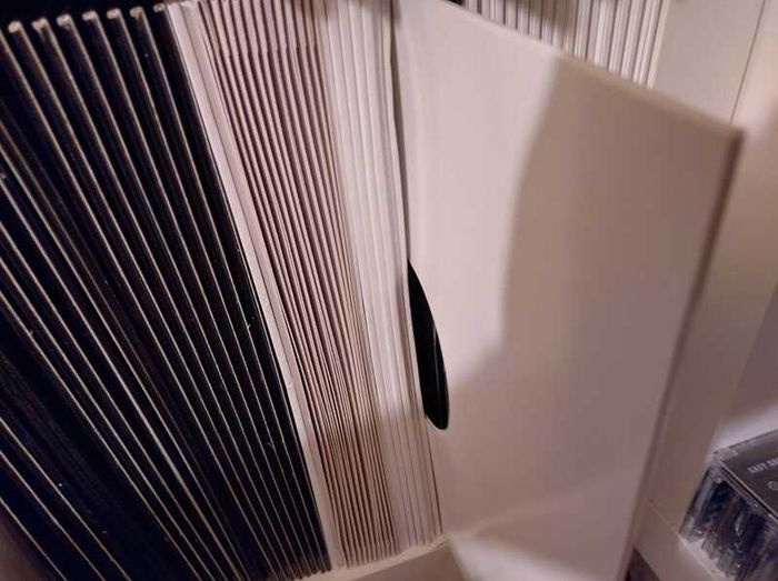 12" WHITE Replacement Vinyl Record Card Sleeve Covers With Diecut Hole - Best Quality(3mm Thick Spine) - PREMIUM 300GSM Thick