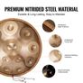 Handpan Drum 55.9 cm 12 Notes D Minor Hand Drum Instrument with Mallet Image 5