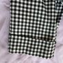 Stradivarius black and white gingham trousers Image 5