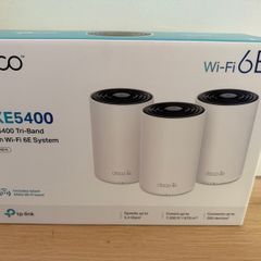 3 Pack TP Link Deco XE75 AXE5400 Tri Band Mesh WiFi 6E