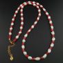 Delicate Freshwater Pearl and Rose Quartz Beads Necklace Image 2