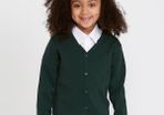 Brand New Green School Cardigan Age 8-9