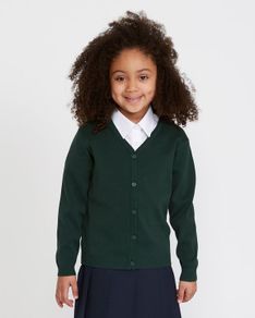 Brand New Green School Cardigan Age 8-9