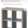 Ikea Kallax Unit, includes metal base frame and 4 bamboo inserts. Image 6