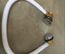Chrome bath plug & waste