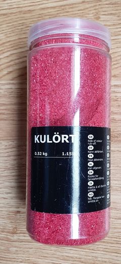 New - A Large Jar of Red / Rose Glitter - 1.15lb -