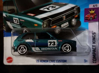 '73 Honda Civic Custom ! Hot Wheels ! Compact Kings Series ! 2024 ! by Mattel !
