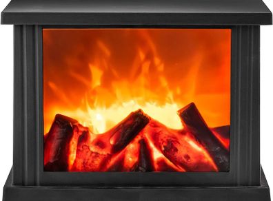 Fireplace Lamp Led Flame Effect Log Fire Place Ornaments Home Decor (Large)