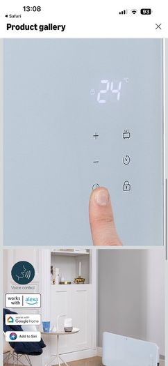 Electric heater (you can connect to your phone app and turn on or off when not at home)
