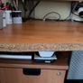 Corner office desk with shelf and pedestal Image 3