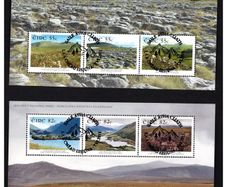 2011 Ireland National Parks of Ireland Pair Miniature Sheets (55c & 82) (Ballycroy, The Burren, Connemara, Gleneagh, Killarney & Wicklow Mountains) First Day Cover Cancel