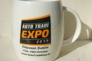 AUTO TRADE EXPO 2015 (Citywest, Dublin) - souvenir porcelain mug (clean unused condition)