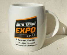 AUTO TRADE EXPO 2015 (Citywest, Dublin) - souvenir porcelain mug (clean unused condition)
