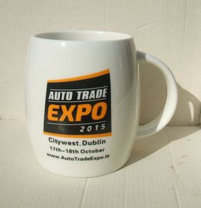 AUTO TRADE EXPO 2015 (Citywest, Dublin) - souvenir porcelain mug (clean unused condition)