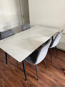 Dining table and chairs