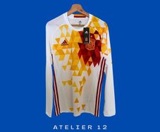 Adidas Spain 2016 Away Player Issue Long Sleeve Jersey BNWT Size 6