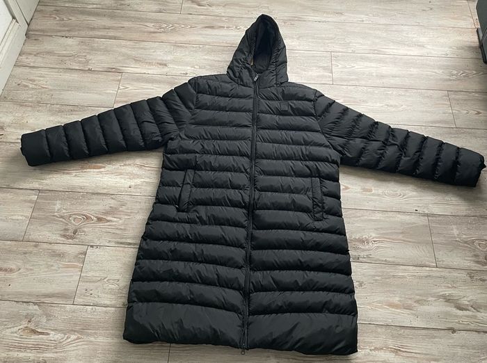 Liverpool Mens Long Puffa Coat Black Football Jacket