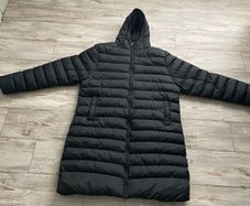 Liverpool Mens Long Puffa Coat Black Football Jacket