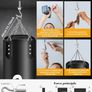 Hanging Punching Bag Set, Unfilled Boxing Bag with A Full Range of Accessories, Microfiber Leather Heavy Bag for Training Kickboxing Fitness MMA Grappling Muay Thai Karate Image 6