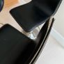 3 Kitchen Bar Stools Black with silver finish Image 3
