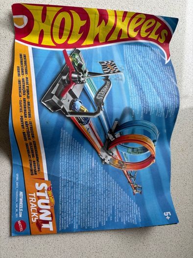 Hot wheels double loop track