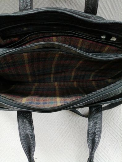 Jane Shilton Black Leather Briefcase