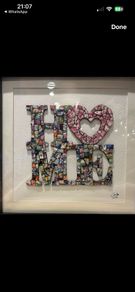 Framed Handmade Pique Assiette Mosaic