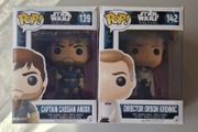 Funko Pop Star Wars Rouge One 139 and 142 Captain Cassian Andor and Director Orson Krennic Bundle