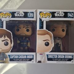 Funko Pop Star Wars Rouge One 139 and 142 Captain Cassian Andor and Director Orson Krennic Bundle