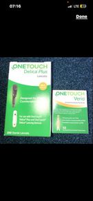 One touch Verio blood glucose diabetes test strips 50 box and lancets 200 box