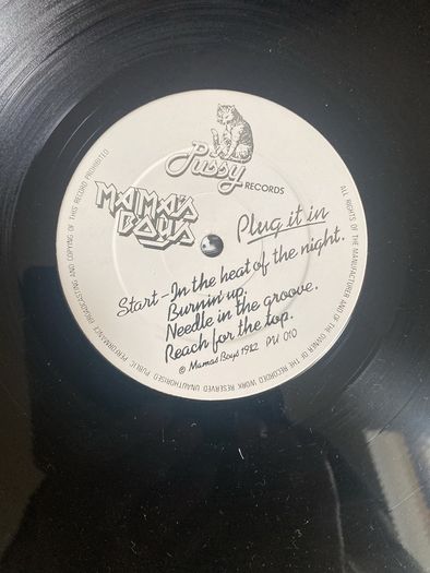 Mamas Boys "Plug it in" vinyl