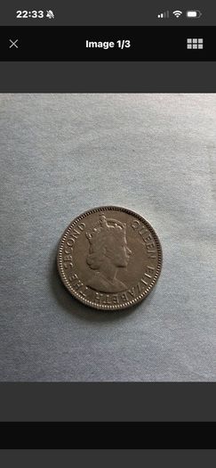 East Africa 1954 Fifty cents/ half shilling