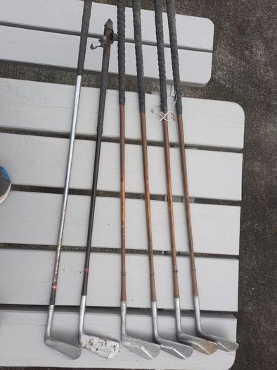 Old golf clubs vintage