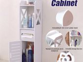 _4 Layers Living Room Cabinet Rack Cupboard Storage Shelves Bathroom Corner Floor Cabinet Unit Toilet Tissue Drawers Furniture