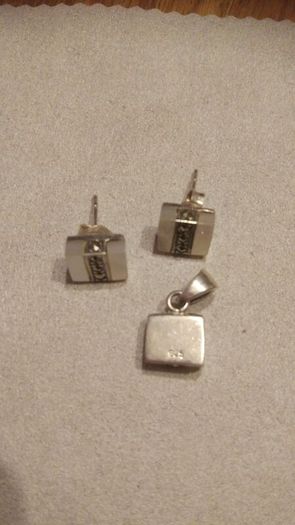 Sterling silver 925 set with Mather of pearl